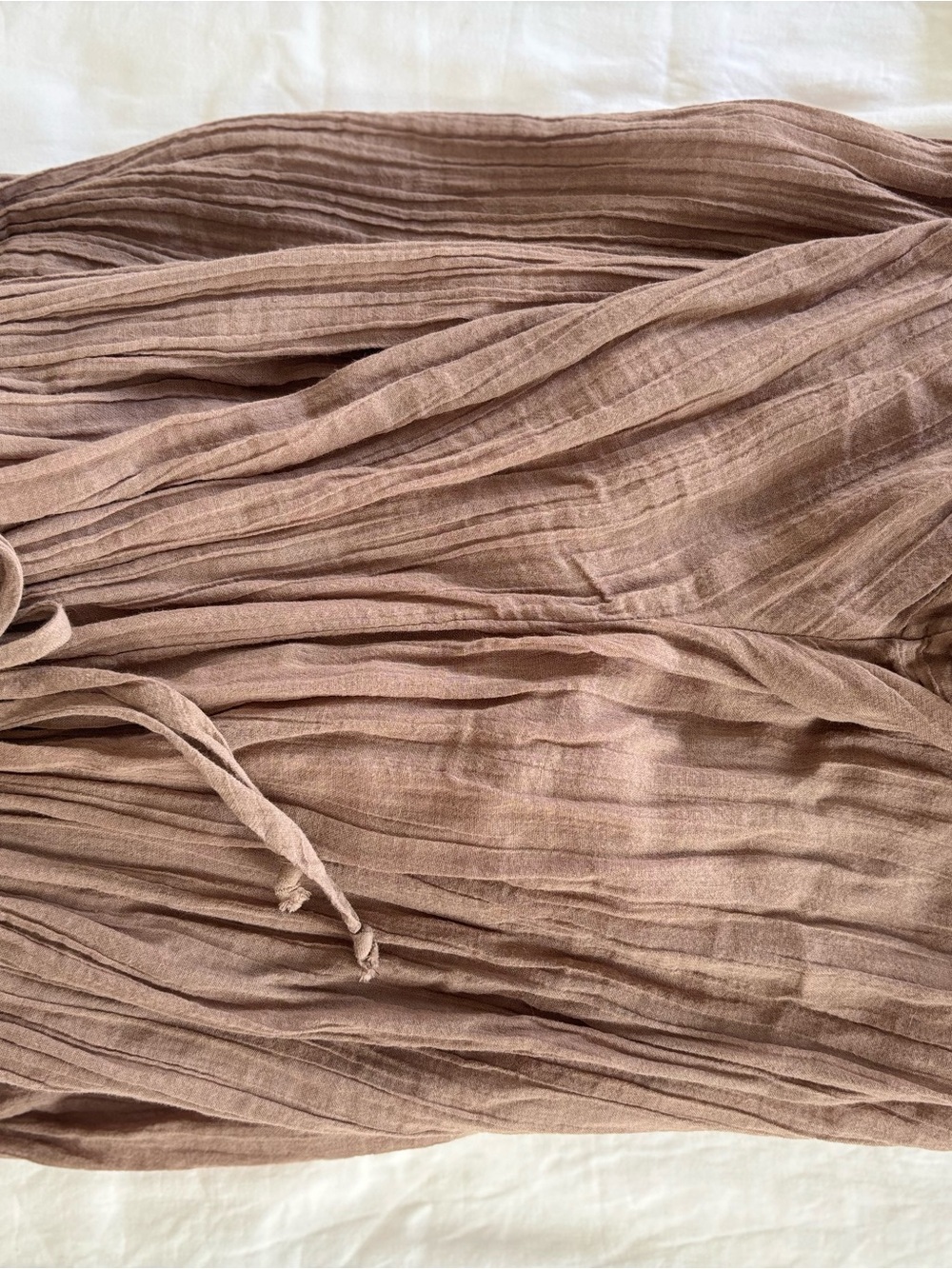 Free People Relaxed Drawstring Linen-Blend Ballon in Taupe - Picture 3 of 5